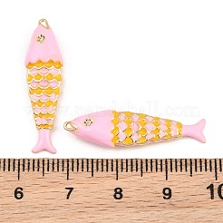 Pendentifs d'émail en laiton &nbsp;KK-CBA6818-03G-03