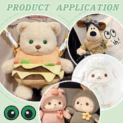 12 пара самоклеящихся нашивок на тканевой основе с компьютерной вышивкой&nbsp;PATC-BC0001-12C