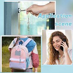 4 шт. 2 стильных акриловых и стеклянных мобильных ремешка&nbsp;HJEW-WR00018