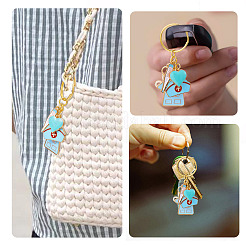 Брелок из эмали из сплава 4 шт.&nbsp;KEYC-TAC00036