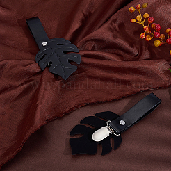 4 Stück Clips für Röcke aus PU-Leder&nbsp;AJEW-PH0007-98A