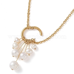 Кулон в виде картофеля из натурального культивированного пресноводного жемчуга&nbsp;NJEW-JN05922