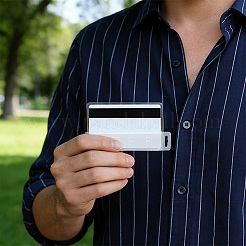5 porte-carte d'identité en plastique à bande magnétique&nbsp;AJEW-CP0011-64