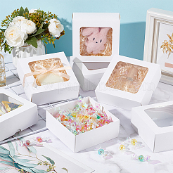 Квадратные подарочные коробки для хранения крафт-бумаги&nbsp;CON-WH0095-100C-01