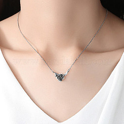 Collane vintage in ottone con ciondolo a forma di rosa per donna&nbsp;WGA801E-01