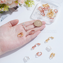 30шт 3 цвета латунные клипсы конвертеры выводы KK-ME0001-85