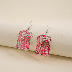 Акриловые серьги-подвески на день святого валентина&nbsp;FS-WGA423C-01