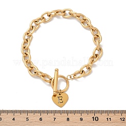 Браслеты с подвесками из нержавеющей стали 304 золотистого цвета NJEW-K284-01G-E