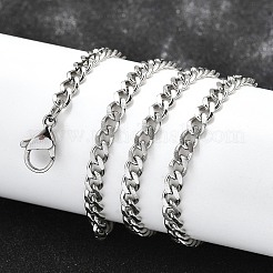 Мужские ожерелья из нержавеющей стали 304 с панцирной цепочкой STAS-O037-57P