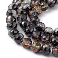 Прозрачные стеклянные бусины гальваническим пряди EGLA-F151-HP03