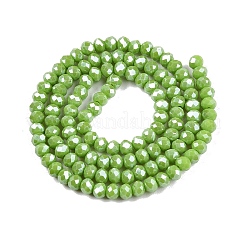 Стеклянные бусины с гальваническим покрытием  EGLA-A044-P3mm-A30