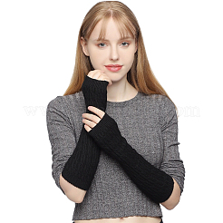 2 Paar lange fingerlose Handschuhe aus Polyester in 2 Farben&nbsp;AJEW-HS0001-22