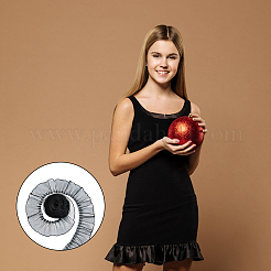 5 Yard plissiertes Spitzenband aus Polyester&nbsp;OCOR-FH0001-33B