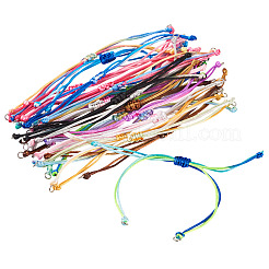 Изготовление 30шт 10-х цветных нейлоновых браслетов&nbsp;BJEW-TAC0041