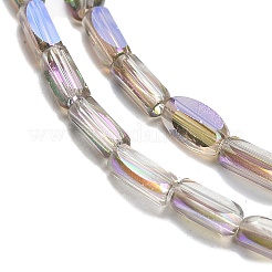 Стеклянные бусины с гальваническим покрытием  EGLA-P064-01A-HR02