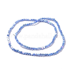 Стеклянные бусины с гальваническим покрытием &nbsp;GLAA-E036-03C