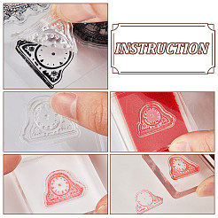 2 лист 2 стиля ПВХ пластиковые штампы DIY-CP0010-06A