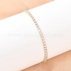 Теннисные браслеты из нержавеющей стали 304 с микропаве из кубических цирконий для женщин&nbsp;BJEW-A146-01G