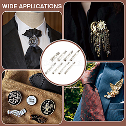 80 шт. 8 стиля железных булавок сзади DIY-PH0030-67