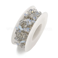 Catene in acciaio inossidabile 304 con maglie in truciolare sintetico opalite&nbsp;CHS-G038-09P-05