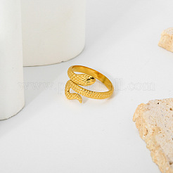 Кольца-манжеты в форме змеи из нержавеющей стали 304 для женщин&nbsp;UR0196