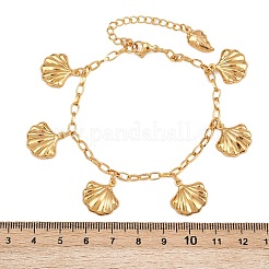 Летние браслеты с подвесками в виде морских животных из нержавеющей стали 304 BJEW-D359-16C-G