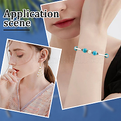 40шт 2 цвета латунные бусины трубки&nbsp;KK-CN0002-91