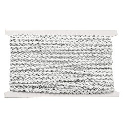 Ribete de encaje ondulado de poliéster, para cortina, decoración de textiles para el hogar, blanco, 1/4 pulgada (7.5 mm)