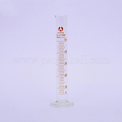 Cylindre gradué en verre, fournitures de laboratoire, clair, 2x7-1/2 pouce (50x190 mm), capacité: 50 ml (1.69 oz liq.)