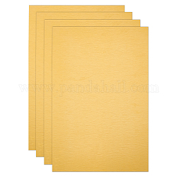 Aluminum Heat Press Thermal Transfer Crafts, Brushed, Rectangle, Gold, 300x200x0.4mm