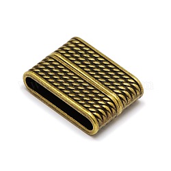 Rectangle Zinc Alloy Magnetic Clasps, Nickel Free, Antique Bronze, 32x18.5x8mm, Hole: 5x29mm
