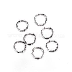 304 anelli di salto in acciaio inox, anelli di salto aperti, colore acciaio inossidabile, 3.5x0.6mm, 22 gauge, diametro interno: 2.3mm