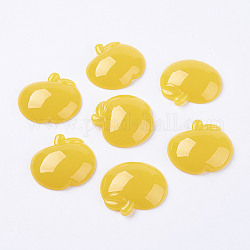 Cabochons de acrílico de colores, manzana, dorado, aproximamente 49 mm de largo, 46 mm de ancho, 12.5 mm de espesor