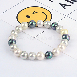 Schale Perle Stretch-Armbänder, Perlen Armbänder, gainsboro, 55 mm (2-1/8 Zoll) 