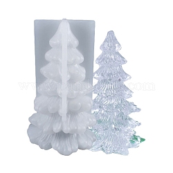 DIY-Weihnachtsbaum-Display-Silikonformen, Gießformen aus Harz, für UV-Harz, Handwerkliche Herstellung von Epoxidharz, weiß, 126x73x71.5 mm
