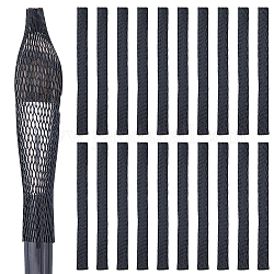 Gorgecraft 100 pezzo di protezione per pennelli per trucco a rete, nero, 12x1x0.15cm, circa 100pcs/scatola