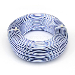 Round Aluminum Wire, Flexible Craft Wire, for Beading Jewelry Doll Craft Making, Light Steel Blue, 15 Gauge, 1.5mm, 100m/500g(328 Feet/500g)
