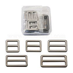 亜鉛合金バックル  ストラップレザークラフトバッグベルト用  長方形  ミックスカラー  16個/箱