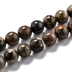Runden natürlichen Achat Perlen Stränge, 8 mm, Bohrung: 1.2 mm, ca. 46 Stk. / Strang, 14.96'' (38 cm)