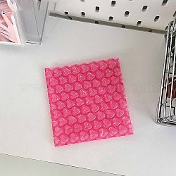 Прямоугольные самозапечатывающиеся почтовые конверты с пузырьками, водонепроницаемый конверт с мягкой подкладкой, принадлежности для макияжа для ювелирных изделий, ярко-розовый, 10.5x10 см