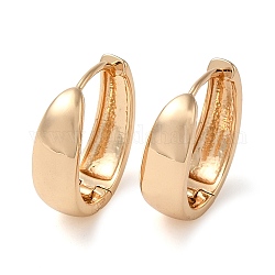 Plain Brass Hoop Earrings, Ring, Light Gold, 20x19x6.5mm
