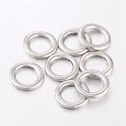 Alloy Linking Rings, Lead Free and Cadmium Free, Antique Silver, 14.5mm diameter, 2mm thick, hole: 10mm
