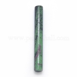 Rubino naturale in perline zoisite, colonna, perline non forate / Senza Buco, 75~76x10mm