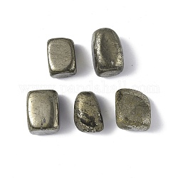 Abalorios naturales de pirita, Rectángulo, sin agujero / sin perforar, 22.5~23.5x15~19x14.5~16mm