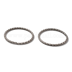 304 anneaux de saut ouverts en acier inoxydable anneau de torsion, couleur inoxydable, 20.6x1.1mm, diamètre intérieur: 18 mm, environ 100 pcs / sachet 