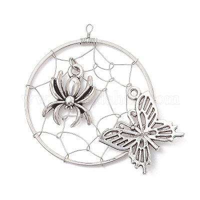 Подвески из цинкового сплава в тибетском стиле на Хэллоуин PALLOY-JF02652-1