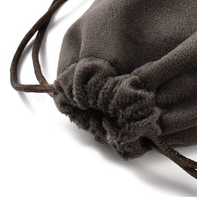 Бархатные мешочки для хранения украшений на шнурке ABAG-P013-02B-02-1