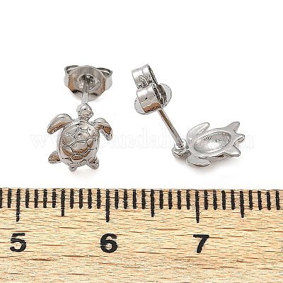 Латунь серьги EJEW-R032-03P-1