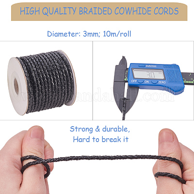 Круглые шнуры плетеный коровьей WL-L009-01A-1