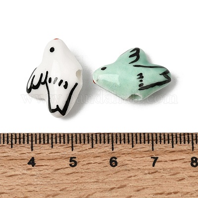 Фарфоровые бусины ручной работы&nbsp;PORC-C010-04-1